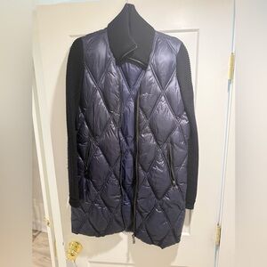 Bernardo Navy Diamond Puffer Jacket